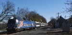 NJT 4502 leads NJT Train 5719 west over the RVL